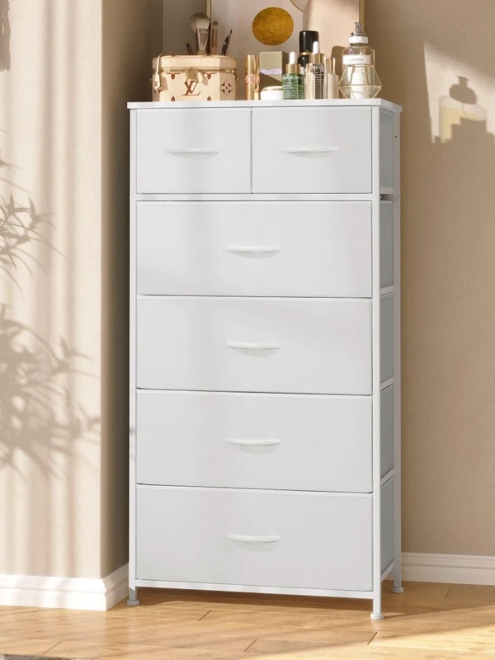 BEAUTIFUL White 6-Drawer Storage Chest - Home Organization❗️🌟